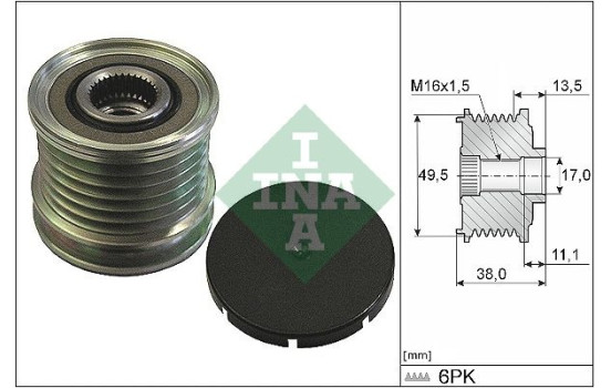 Frihjulskoppling, generator 535016610 Ina