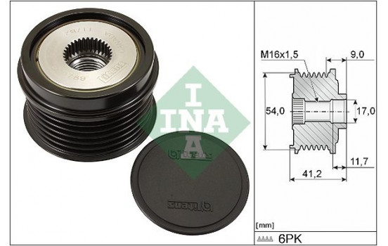 Frihjulskoppling, generator 535019210 Ina