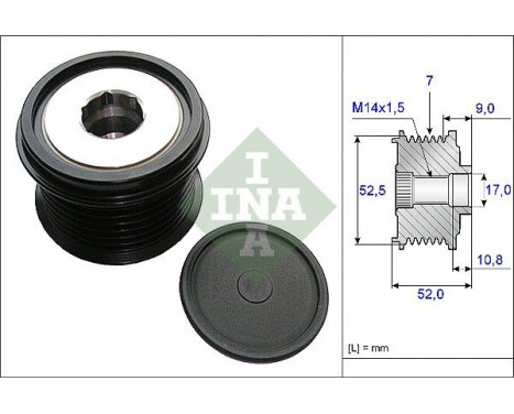 Frihjulskoppling, generator 535020910 Ina