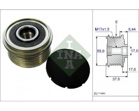 Frihjulskoppling, generator 535024610 Ina