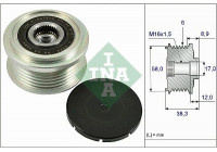 Frihjulskoppling, generator 535026610 Ina