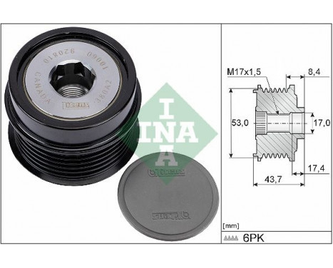Frihjulskoppling, generator 535028110 Ina