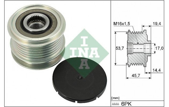 Frihjulskoppling, generator 535032810 Ina