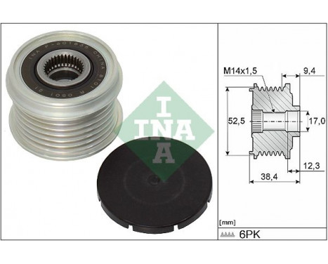 Frihjulskoppling, generator 535032910 Ina