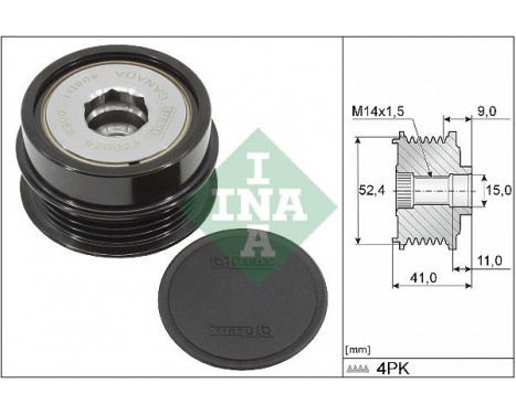 Frihjulskoppling, generator 535033910 Ina