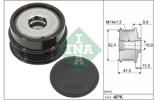 Frihjulskoppling, generator 535033910 Ina