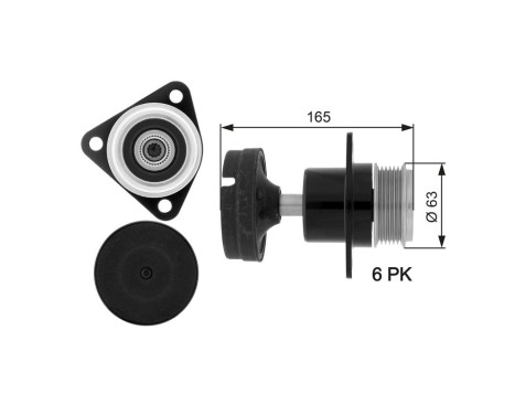Frihjulskoppling, generator DriveAlign® OAP7050 Gates