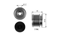 Frihjulskoppling, generator DriveAlign® OAP7056 Gates