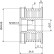 Frihjulskoppling, generator NEW PART, miniatyr 3