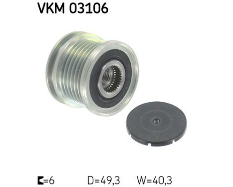 Frihjulskoppling, generator VKM 03106 SKF