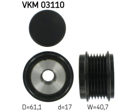 Frihjulskoppling, generator VKM 03110 SKF