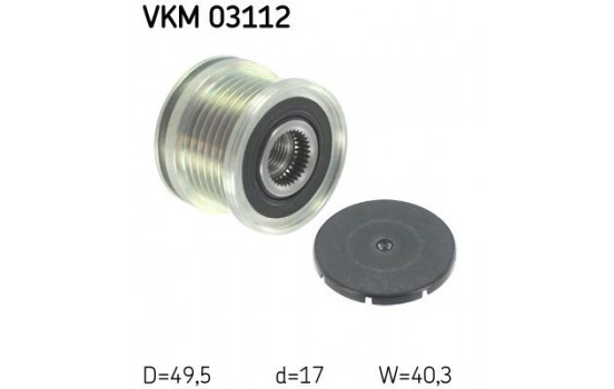 Frihjulskoppling, generator VKM 03112 SKF