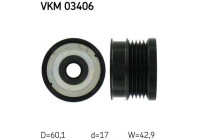 Frihjulskoppling, generator VKM 03406 SKF