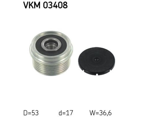 Frihjulskoppling, generator VKM 03408 SKF