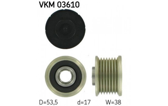 Frihjulskoppling, generator VKM 03610 SKF