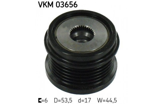 Frihjulskoppling, generator VKM 03656 SKF
