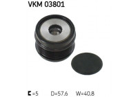 Frihjulskoppling, generator VKM 03801 SKF