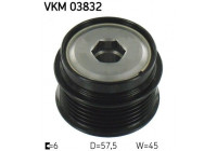 Frihjulskoppling, generator VKM 03832 SKF