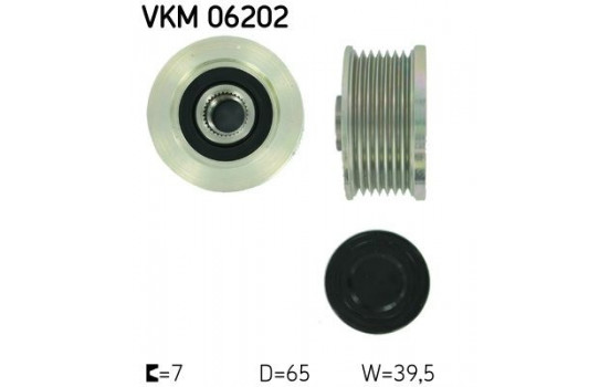 Frihjulskoppling, generator VKM 06202 SKF