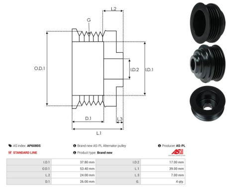 Remskiva, dynamo, bild 4