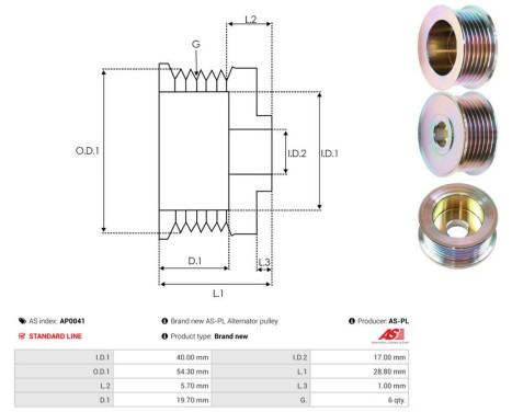 Remskiva, generator, bild 4