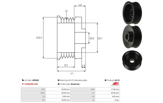 Remskiva, generator, bild 4