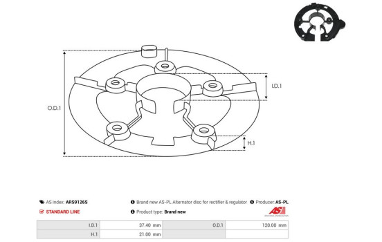 Reparationssats, generator, bild 2