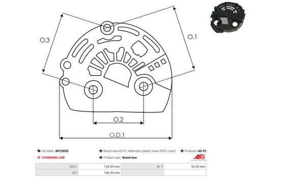 Skyddskåpa, generator/dynamo, bild 2