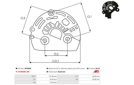 Skyddskåpa, generator/dynamo, bild 2
