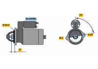 Starmotor R70-M2512V(R) Bosch