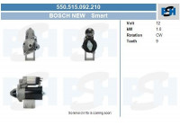 Starter Smart 1.0 kw 0.001.106.014 Bosch