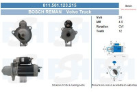 Starter Volvo 4,0 kw 811.501.123.215 Bosch