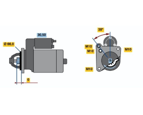 Startmotor 1031 Bosch, bild 2