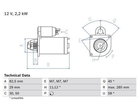 Startmotor 1060 Bosch