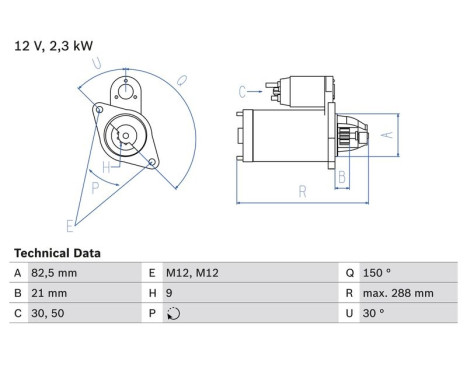 Startmotor 1115 Bosch