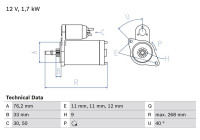Startmotor 1305 Bosch