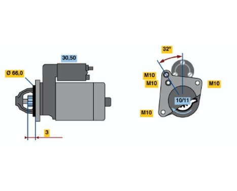 Startmotor 1320 Bosch, bild 2