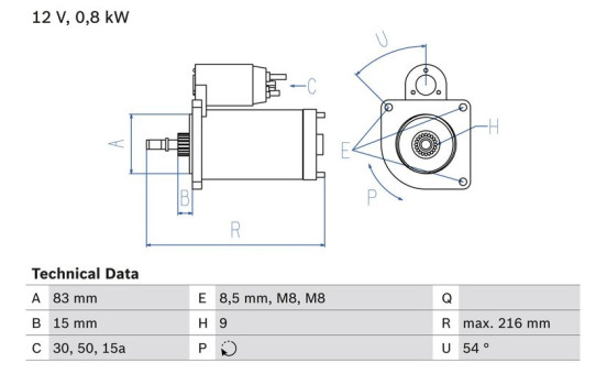 Startmotor 1359 Bosch