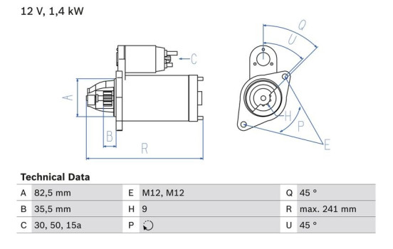 Startmotor 1360 Bosch