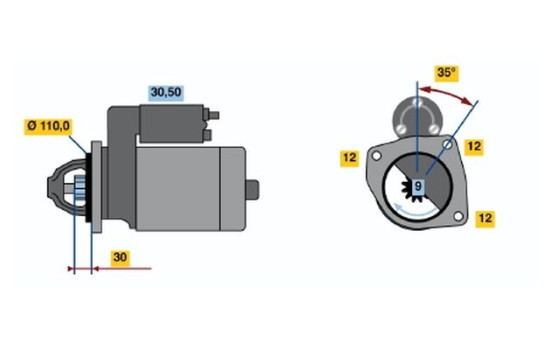 Startmotor 1365 Bosch, bild 2