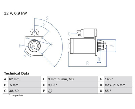 Startmotor 1385 Bosch