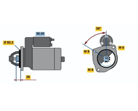 Startmotor 1470 Bosch