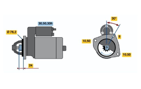 Startmotor 1490 Bosch, bild 2