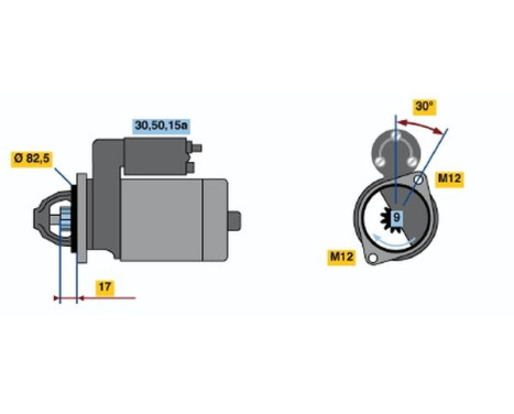Startmotor 1633 Bosch, bild 2