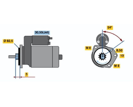 Startmotor 1679 Bosch, bild 2