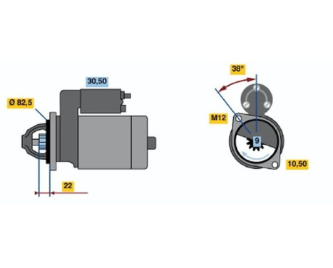 Startmotor 1689 Bosch, bild 2