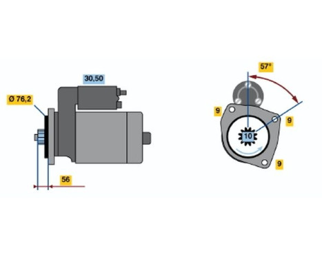 Startmotor 1699 Bosch, bild 2