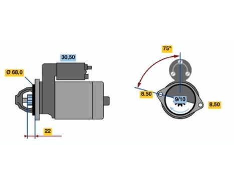 Startmotor 1712 Bosch, bild 2
