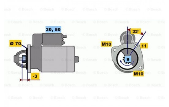 Startmotor 1747 Bosch