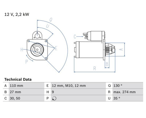 Startmotor 1749 Bosch
